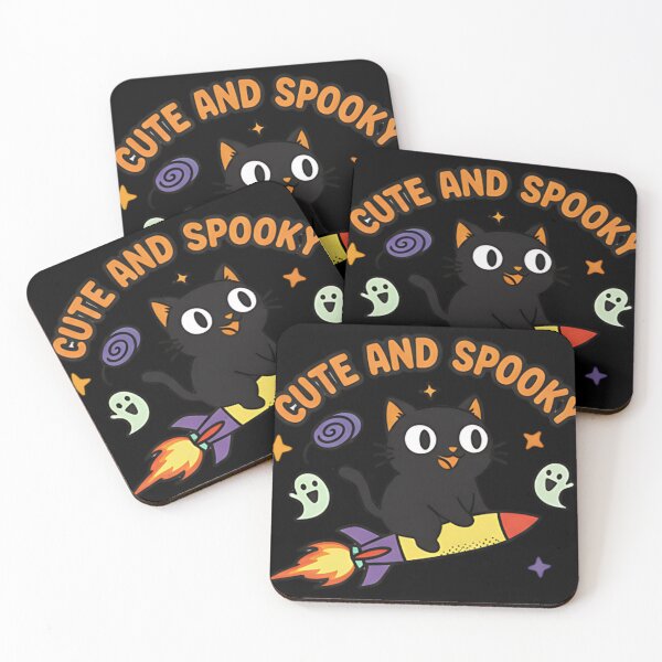 Item preview, Cute And Spooky Cat Rocket Funny Halloween Ghost Design For Cat Lovers Kids And Fall Fans designed and sold by ArtDesignTp.