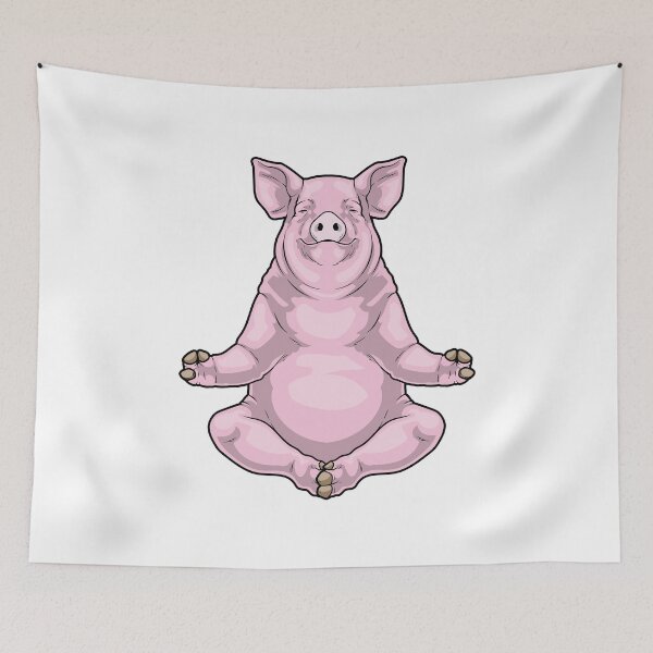 Item preview, Pig Yoga Fitness Meditation designed and sold by Snabdesign84.