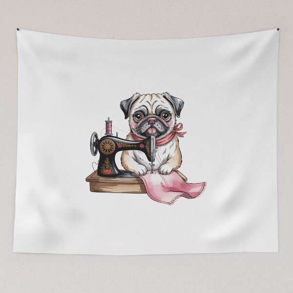Item preview, sewing pug designed and sold by jkrphoto.