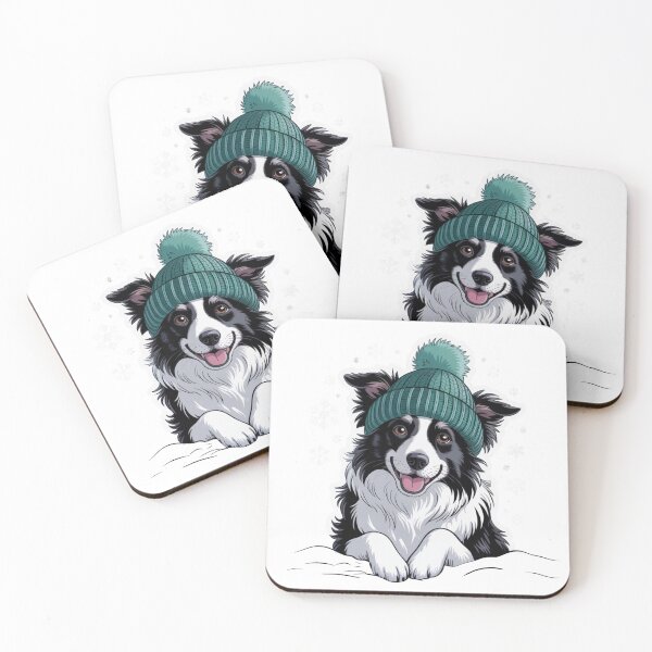 Item preview, Winter Border Collie designed and sold by NicolasGlowArt.