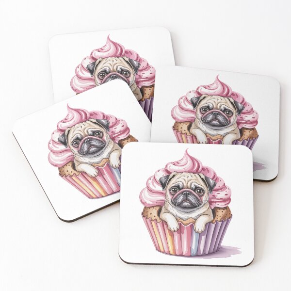 Item preview, Cupcake pug designed and sold by jkrphoto.