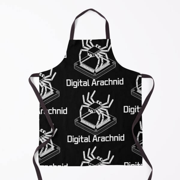 Item preview, Futuristic Spider on Circuit Path – Black and White Theme designed and sold by SplashTastic.