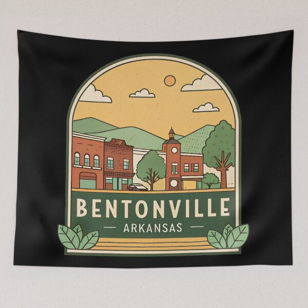 Item preview, Bentonville Arkansas Vintage Travel  designed and sold by VividOrganica.
