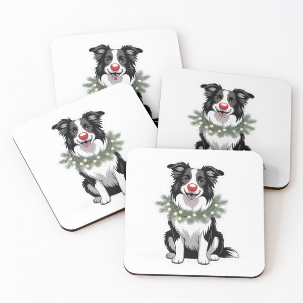 Item preview, Christmas Border Collie designed and sold by NicolasGlowArt.