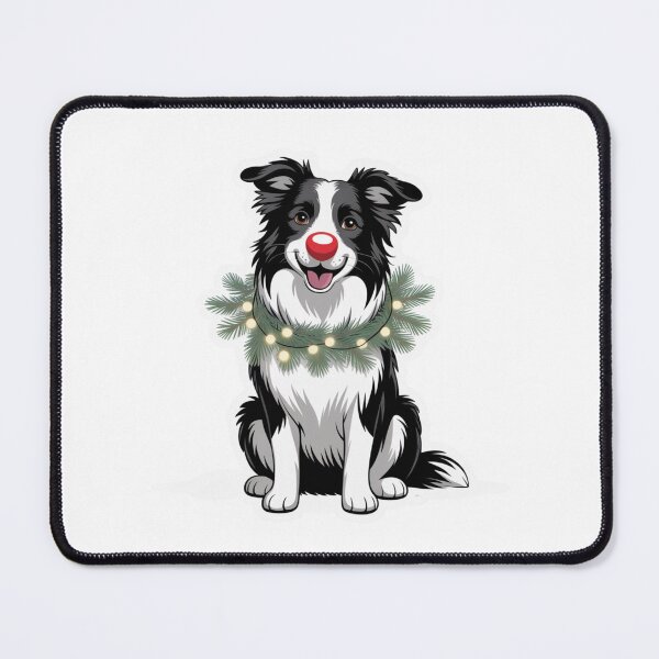 Item preview, Christmas Border Collie designed and sold by NicolasGlowArt.