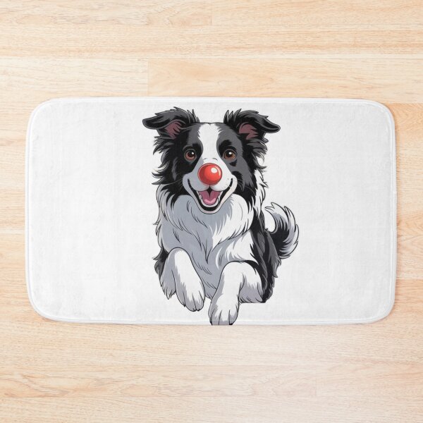 Item preview, Happy Red Nose Border Collie designed and sold by NicolasGlowArt.