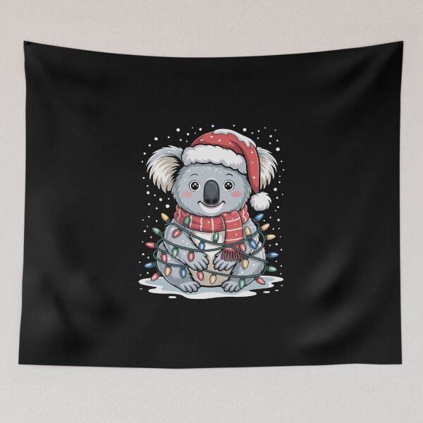 Item preview, koala in Christmas lights designed and sold by jkrphoto.