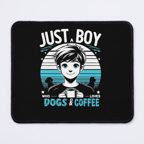 Item preview, Just A Boy Who Loves Dogs And Coffee T-shirt designed and sold by Akechakchi.