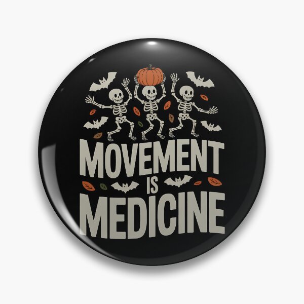 Item preview, Movement is Medicine Dancing Skeleton Spooky PT Halloween designed and sold by BakeryDozen.
