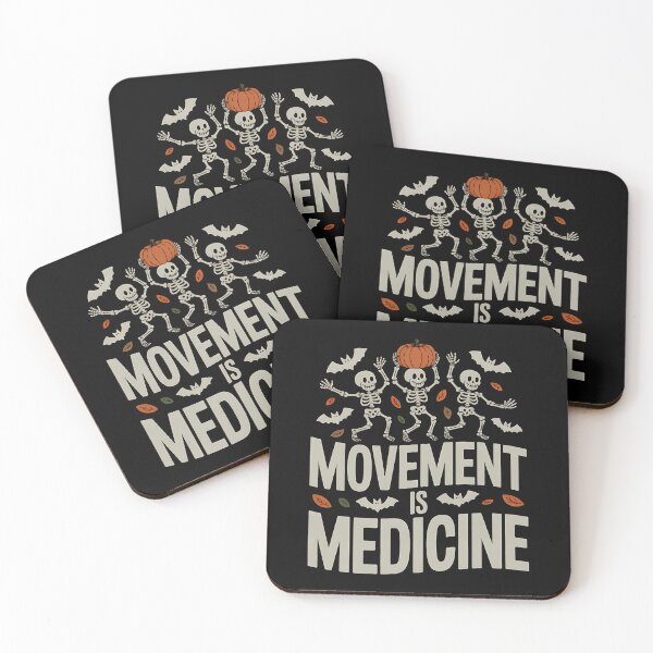 Item preview, Movement is Medicine Dancing Skeleton Spooky PT Halloween designed and sold by BakeryDozen.