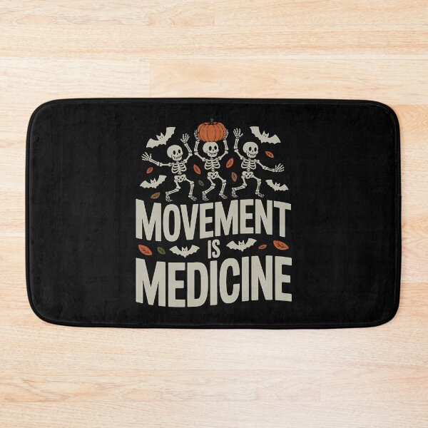 Item preview, Movement is Medicine Dancing Skeleton Spooky PT Halloween designed and sold by BakeryDozen.
