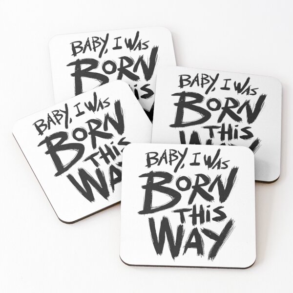 Item preview, Born This Way – Bold Empowerment Typography Design designed and sold by FloraMyst.