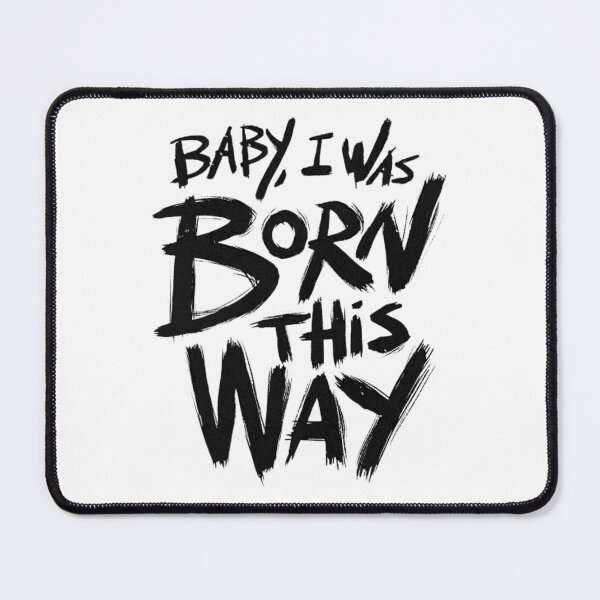 Item preview, Born This Way – Bold Empowerment Typography Design designed and sold by FloraMyst.