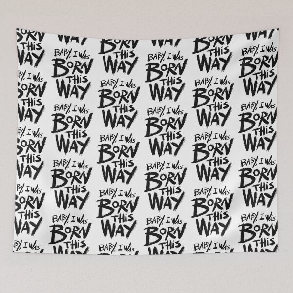 Item preview, Born This Way – Bold Empowerment Typography Design designed and sold by FloraMyst.