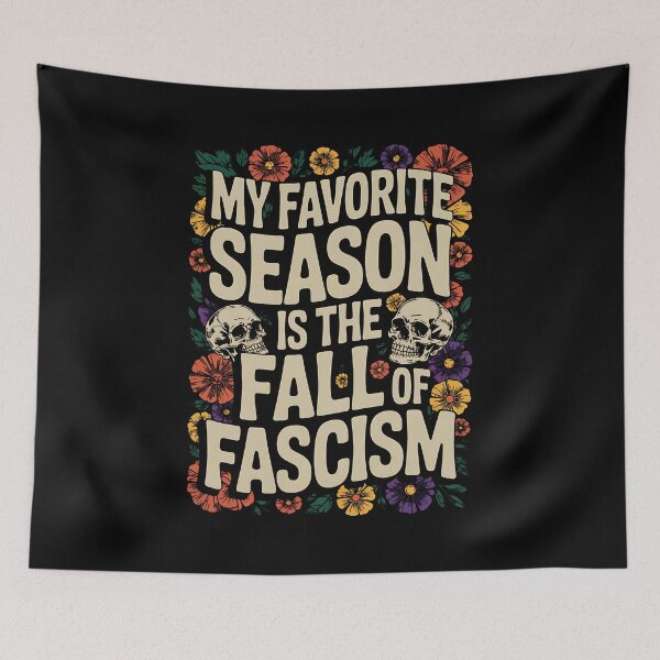 Item preview, My Favorite Season is The Fall of Fascism Spooky Halloween designed and sold by BakeryDozen.