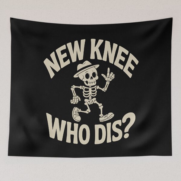 Item preview, New Knee Who Dis- Funny Skeleton Dance Halloween Humor designed and sold by BakeryDozen.