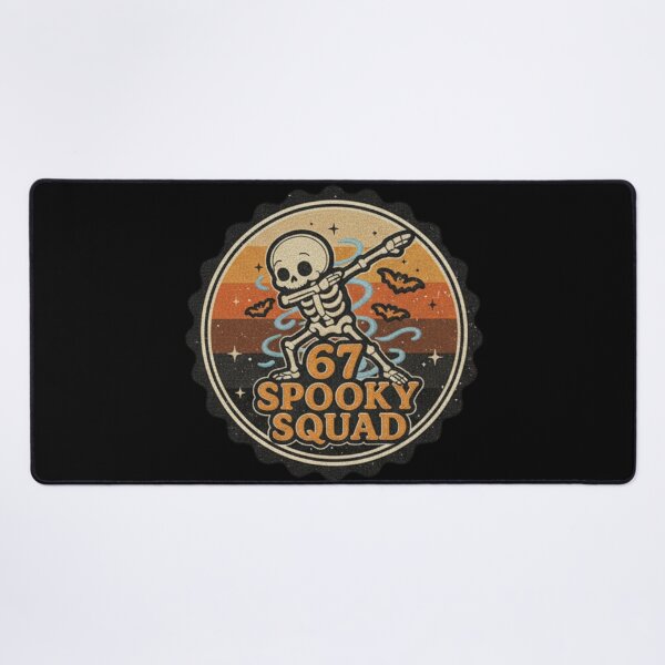 Item preview, 67 Spooky Squad Skeleton Surfing Retro Halloween Design For Fall Lovers Birthday Fans And Ghost Enthusiasts designed and sold by ArtDesignTp.