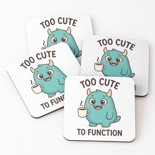 Artikelvorschau, Too Cute To Function – Funny Kawaii Monster Design entworfen und verkauft von DarkNight9.