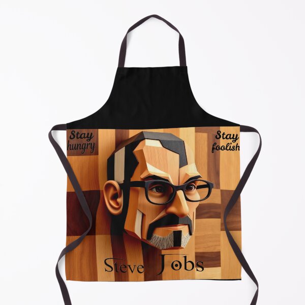 Item preview, Steve Jobs Portrait - Geometric Wooden Sculpture with Inspirational Quote. designed and sold by Ralek.