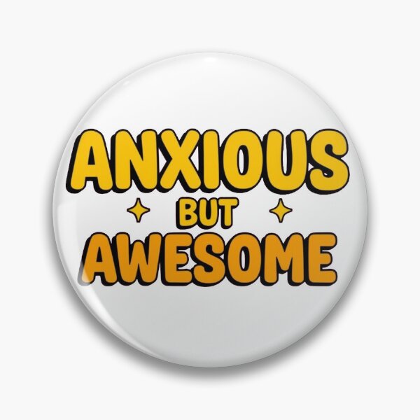 Item preview, Anxious But Awesome - Bold Retro Cartoon designed and sold by ZenPaths.