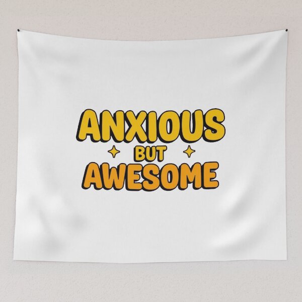 Item preview, Anxious But Awesome - Bold Retro Cartoon designed and sold by ZenPaths.