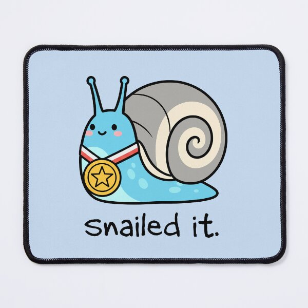 Item preview, Snailed It Shirt (blue) designed and sold by ShirtsTrending.