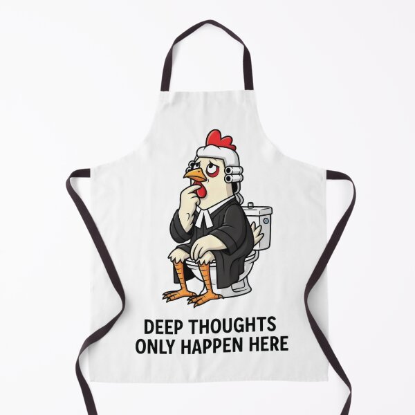 Item preview, “Deep Thoughts Only Happen Here” Philosophical Chicken – Gift for Thinkers designed and sold by Luminari Creations.