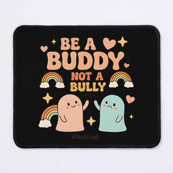Item preview, Be A Buddy Not A Bully Cute Ghost Kindness Quote Design For Kids Schools And Friendship Lovers designed and sold by ArtDesignTp.