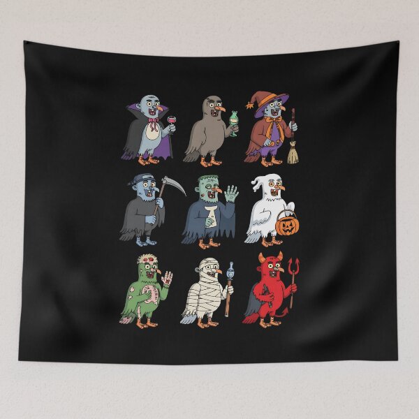 Item preview, Pigeon Bird Spooky Witch Boo Zombie Halloween designed and sold by BakeryDozen.