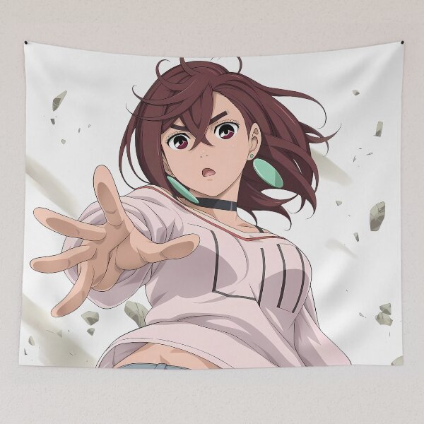 Item preview, Momo Ayase Dandadan Anime Girl Waifu Powerful Gesture designed and sold by TorbenKuhano.