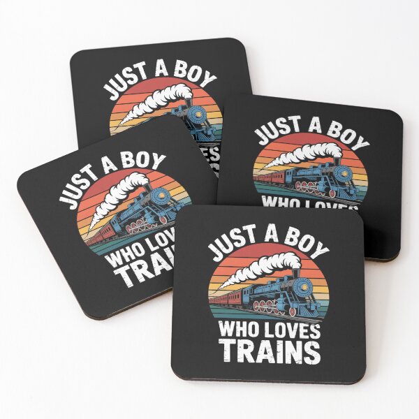 Item preview, Kids Just A Boy Who Loves Trains - Funny Trains Lovers Graphic designed and sold by Gogetgiggles.