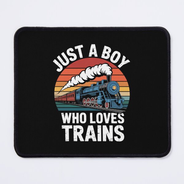 Item preview, Kids Just A Boy Who Loves Trains - Funny Trains Lovers Graphic designed and sold by Gogetgiggles.