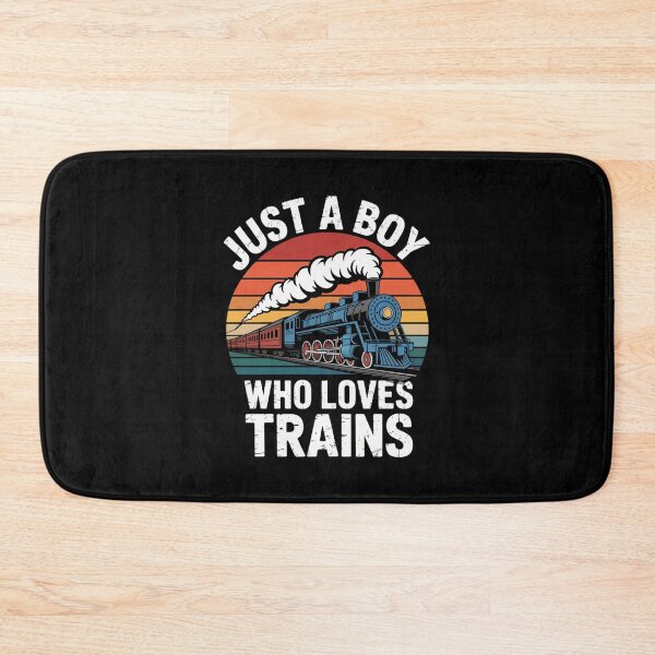 Item preview, Kids Just A Boy Who Loves Trains - Funny Trains Lovers Graphic designed and sold by Gogetgiggles.