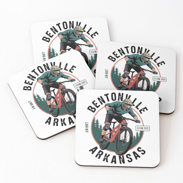 Item preview, Bentonville Arkansas Mountain Biking Vintage Extreme Sports Design designed and sold by VividOrganica.