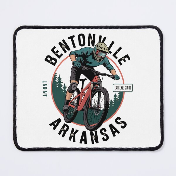 Item preview, Bentonville Arkansas Mountain Biking Vintage Extreme Sports Design designed and sold by VividOrganica.