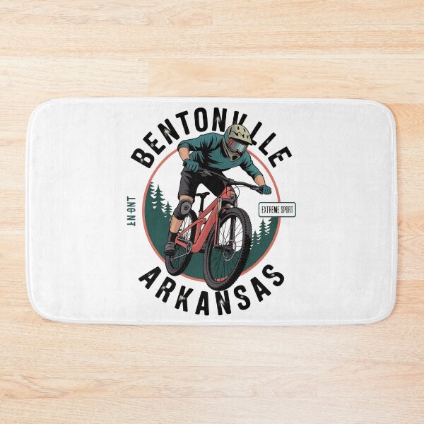 Item preview, Bentonville Arkansas Mountain Biking Vintage Extreme Sports Design designed and sold by VividOrganica.