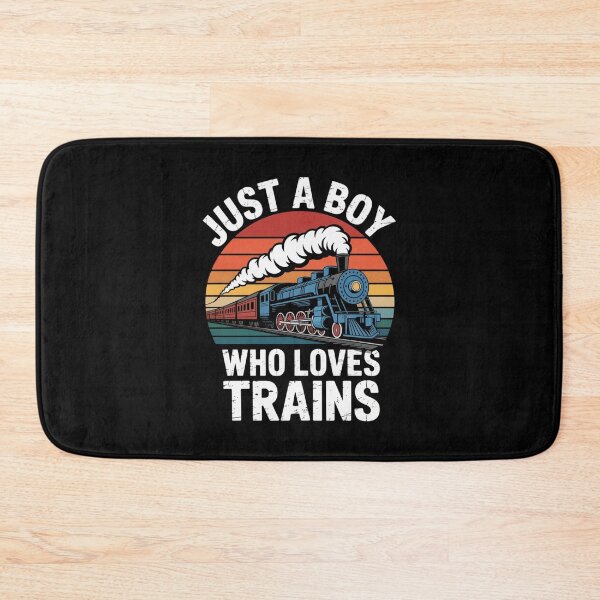 Item preview, Kids Just A Boy Who Loves Trains - Funny Trains Lovers Graphic designed and sold by Gogetgiggles.