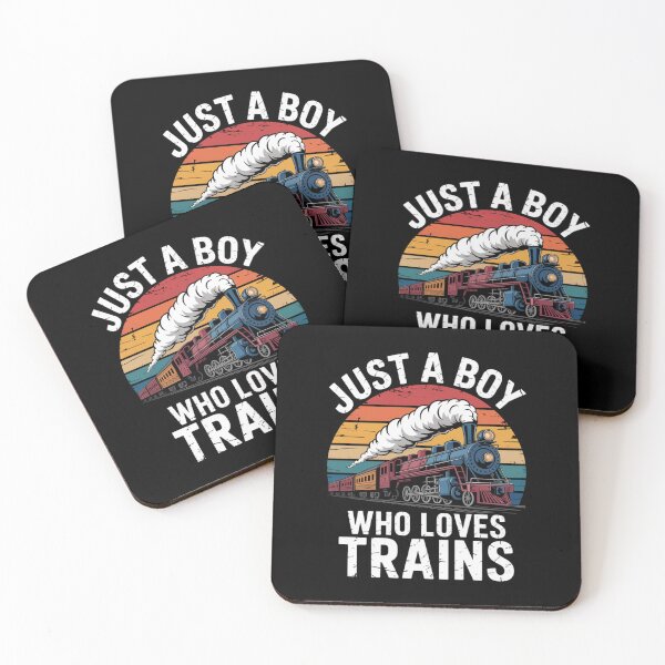 Item preview, Kids Just A Boy Who Loves Trains - Funny Trains Lovers Graphic designed and sold by Gogetgiggles.