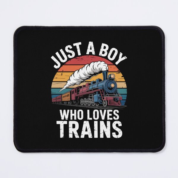 Item preview, Kids Just A Boy Who Loves Trains - Funny Trains Lovers Graphic designed and sold by Gogetgiggles.