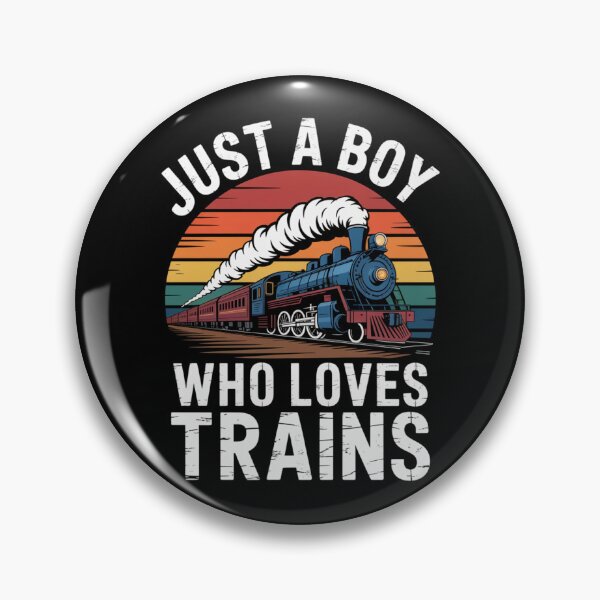 Item preview, Kids Just A Boy Who Loves Trains - Funny Trains Lovers Graphic designed and sold by Gogetgiggles.