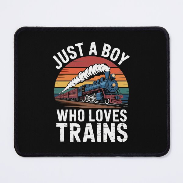 Item preview, Kids Just A Boy Who Loves Trains - Funny Trains Lovers Graphic designed and sold by Gogetgiggles.