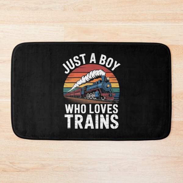 Item preview, Kids Just A Boy Who Loves Trains - Funny Trains Lovers Graphic designed and sold by Gogetgiggles.