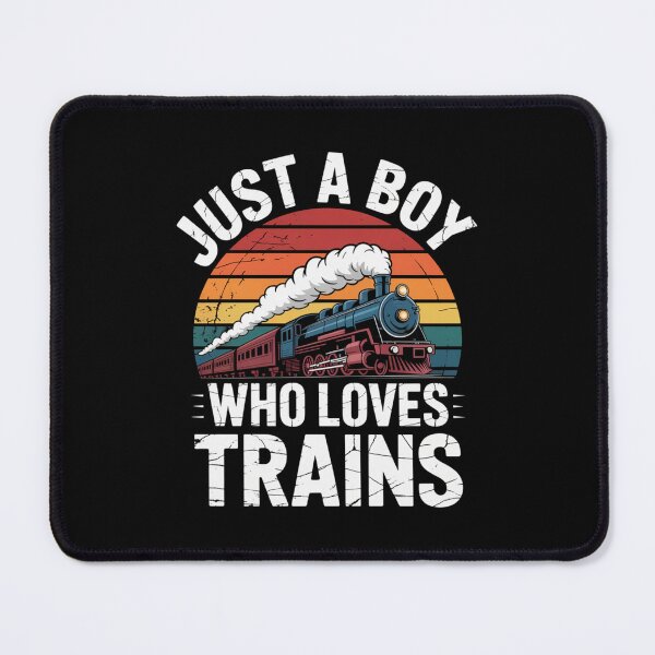 Item preview, Kids Just A Boy Who Loves Trains - Funny Trains Lovers Graphic designed and sold by Gogetgiggles.