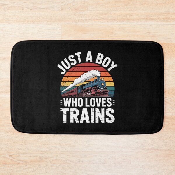 Item preview, Kids Just A Boy Who Loves Trains - Funny Trains Lovers Graphic designed and sold by Gogetgiggles.