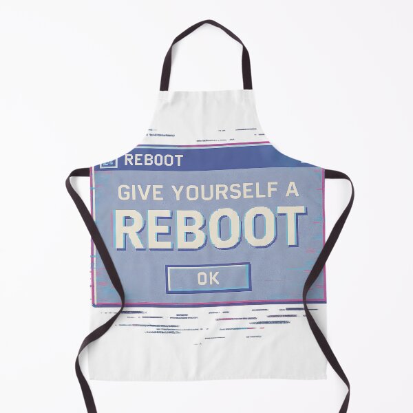 Item preview, Give Yourself a Reboot • Retro Glitch Motivation • Digital Self-Care Art designed and sold by Ordinarytees.
