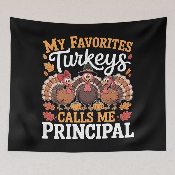 Item preview, My Favorite Turkeys Calls Me Principal Turkey Thanksgiving designed and sold by Idarmotar.