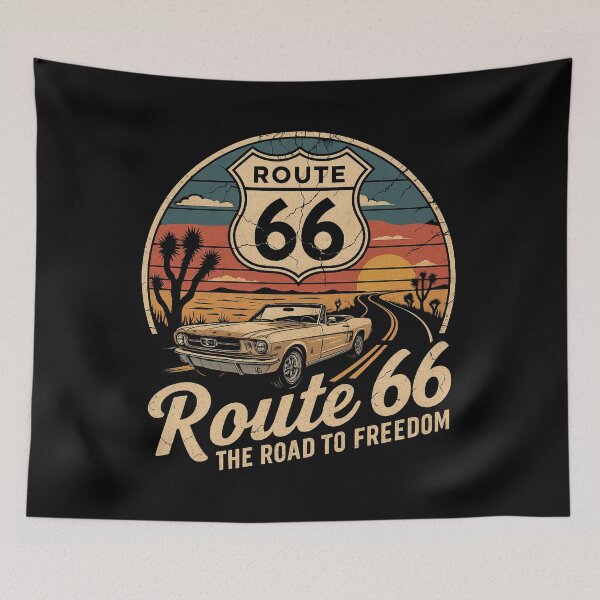 Item preview, Route 66 – The Road To Freedom designed and sold by TeeJungleStudio.