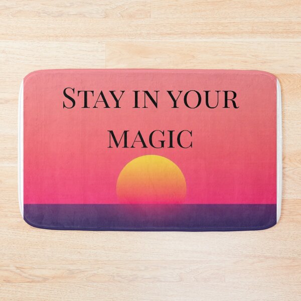 Item preview, Stay in Your Magic – Retro Sunset Motivational Poster | Aesthetic Positive Quote Wall Art designed and sold by Artisticos.
