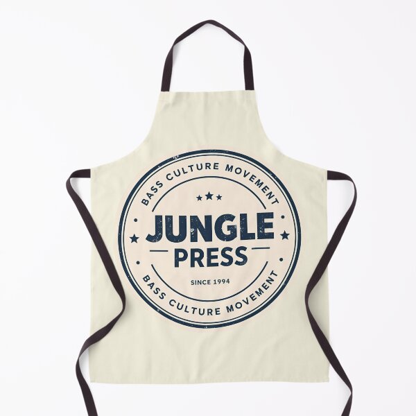 Item preview, Jungle Press – Drum & Bass Retro Vinyl Label designed and sold by |TRSSHOP|.