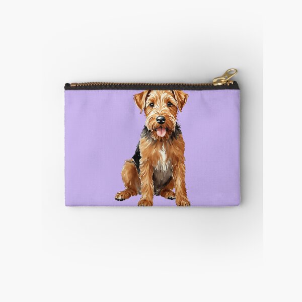 Item preview, Airedale Terrier Watercolor Puppy Dog (purple) designed and sold by Magnolia Valley Art.
